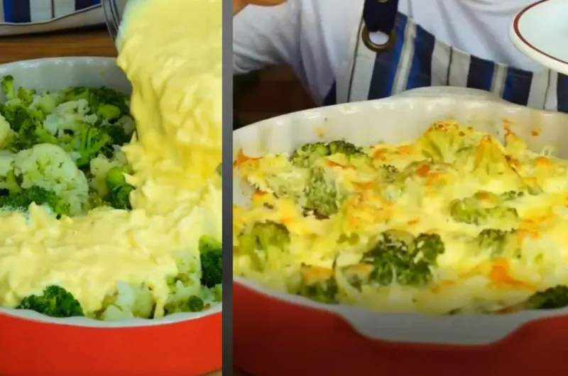 Broccoli Pie with Cauliflower