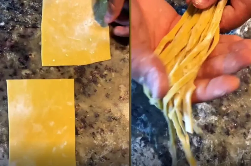 Homemade Fresh Pasta for Lasagna and Pasta