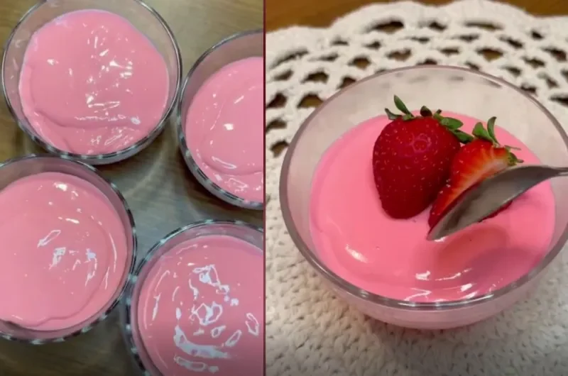 Strawberry Mousse with 3 Ingredients