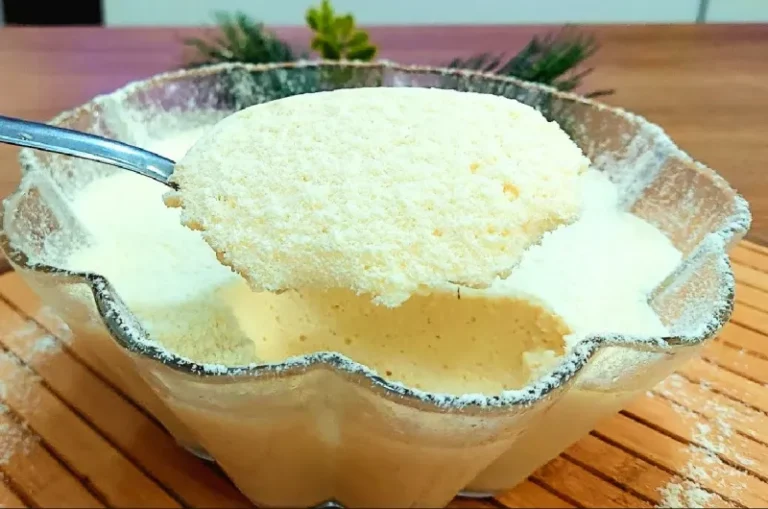 Powdered milk mousse