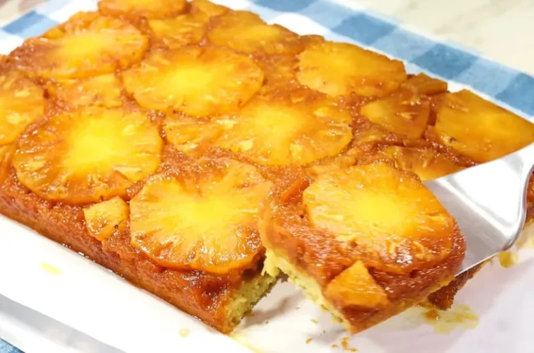 Caramelized pineapple cake