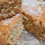 Frying pan bread with oat bran and coconut (lactose-free and gluten-free)