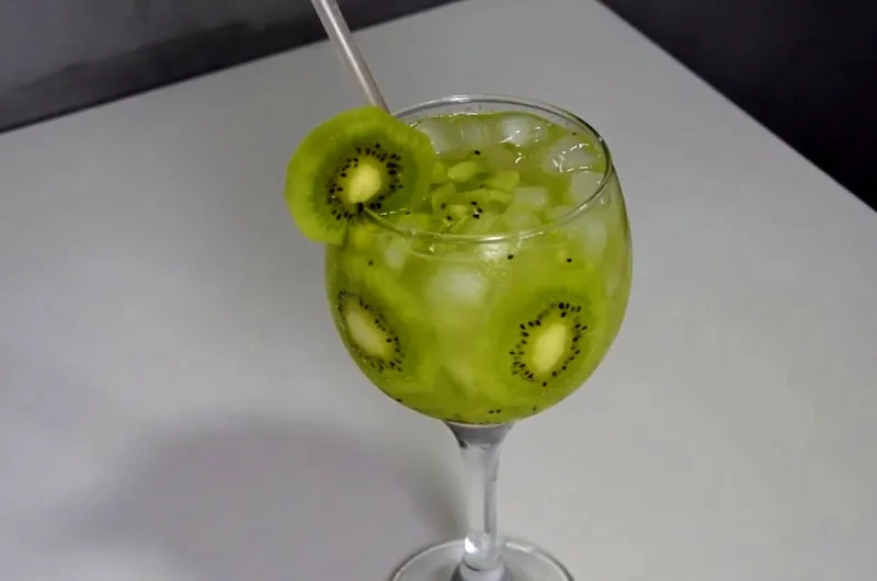 Gin Tonic Drink with Kiwi