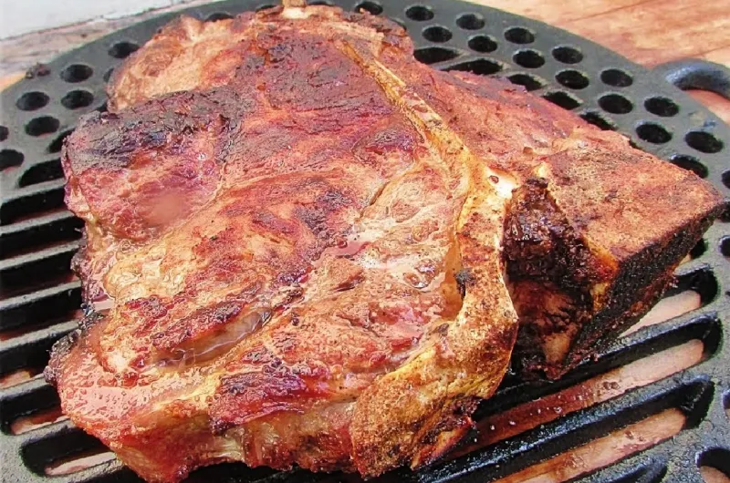 T-Bone Beef Roasted on the Grill
