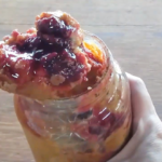 Dulce de Leche Stuffed with Strawberry in a Pot