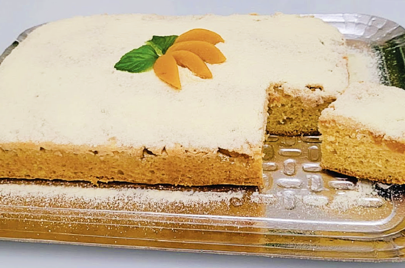 How to Make Peach Cake in Syrup