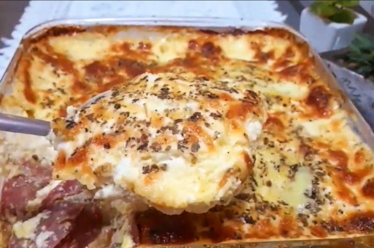 Potato and Salami Gratin