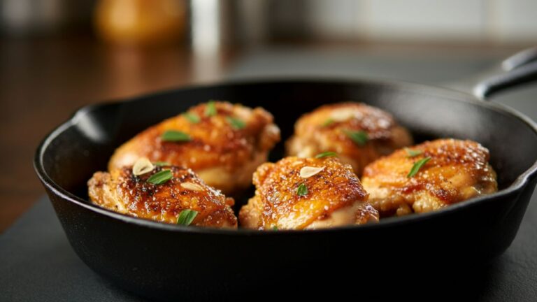 Poulet au miel et à l'ail