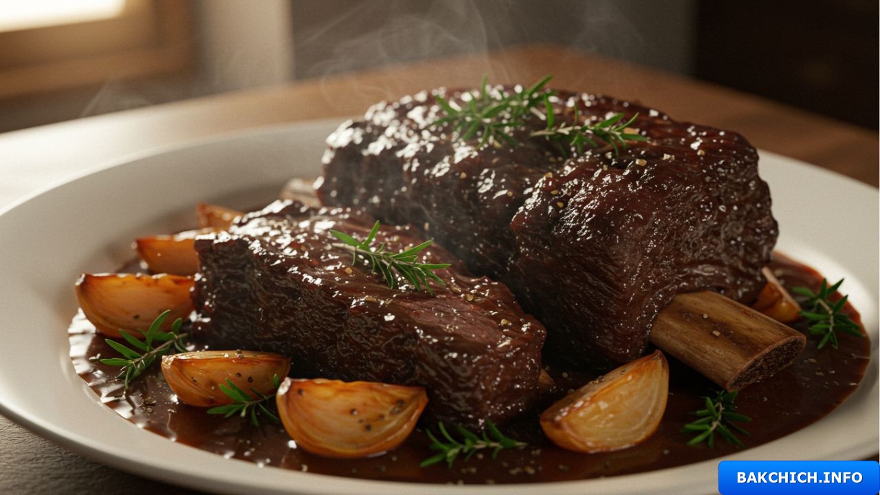 Côtes courtes de bœuf braisées