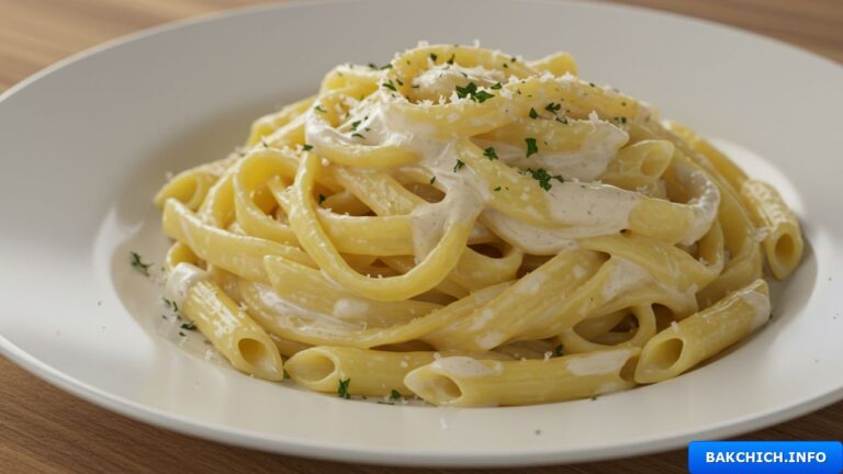 Pâtes à la sauce blanche