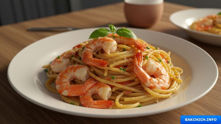 Pâtes aux crevettes