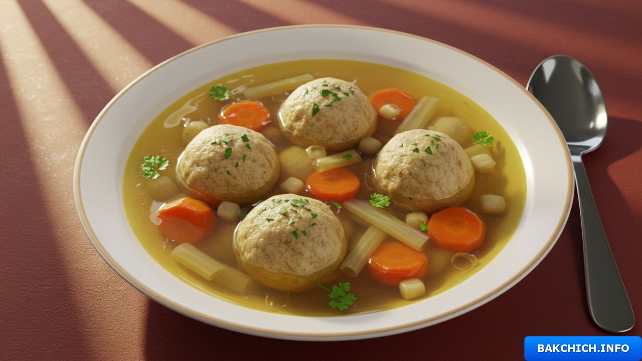 Soupe aux boulettes de matzo