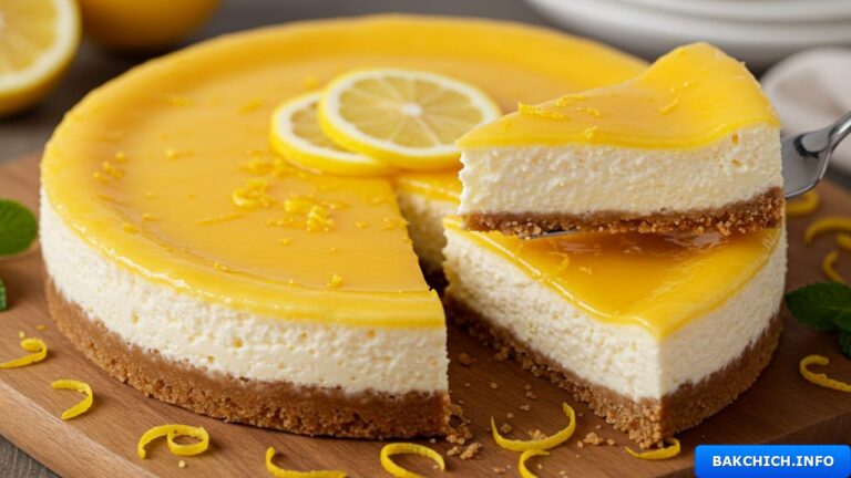 Gâteau au fromage au citron