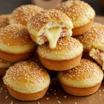 Mini-burgers au jambon et au fromage
