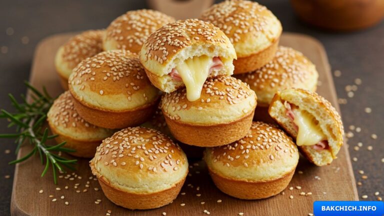 Mini-burgers au jambon et au fromage