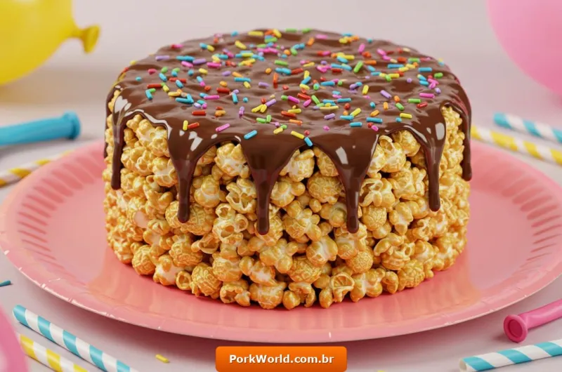 Learn how to make a Popcorn Cake