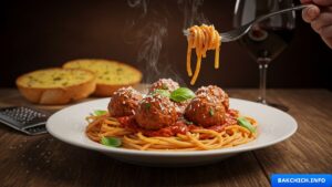 Spaghetti et boulettes de viande