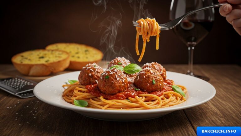 Spaghetti et boulettes de viande
